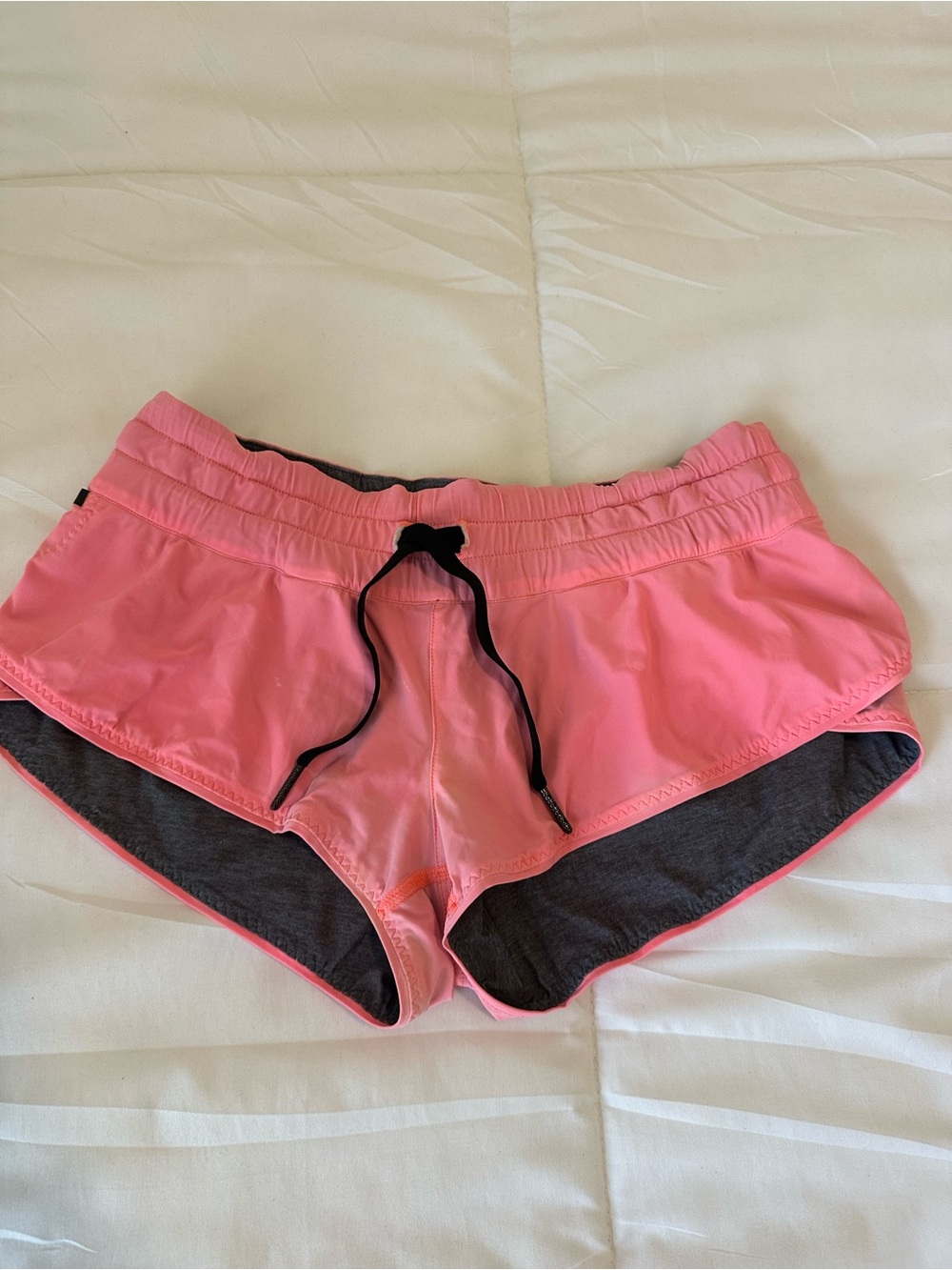 Women's Pink swim Shorts with Drawstring